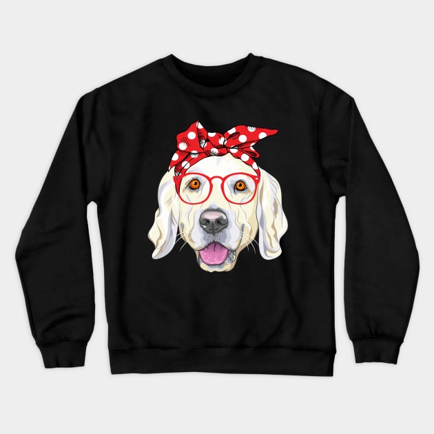 Golden Retriever Bandana Crewneck Sweatshirt by LotusTee